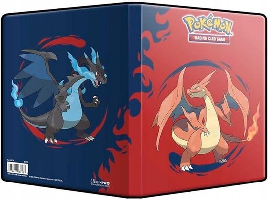 Pokémon Map voor Pokémon Kaarten - Ruimte voor 80 Kaarten - 4 Vakken per Pagina - Charizard X & Y - Pokemon Verzamelmap - Pokemon Binder - Pokemon Portfolio - TCG