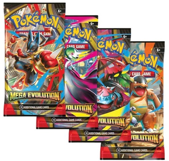 Pokemon Mega Evolution Base Booster Pack - 4 pakje 40 kaarten