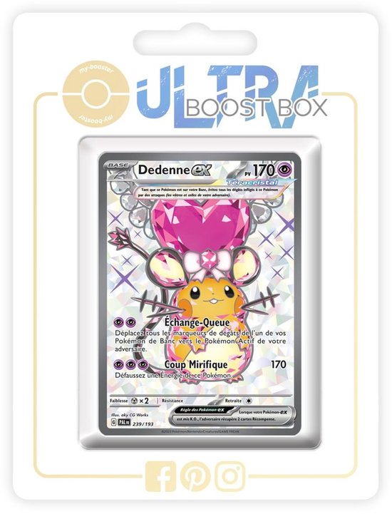 Dedenne ex Tera Shiny Full Art - Franse Pokémon Kaarten Box van 10