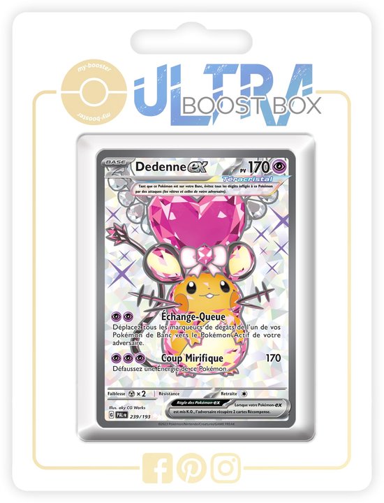 Dedenne ex Tera Shiny Full Art - Franse Pokémon Kaarten Box van 10