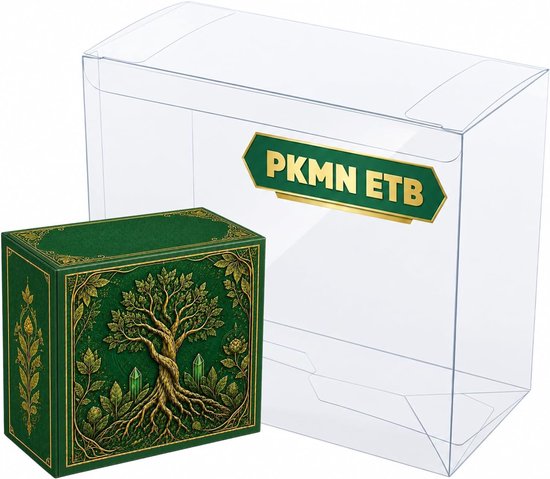 10-delige PET hoes voor Pokémon Top Trainer Box en Elite Trainer Box - Bescherming, Opslag en Organisatie voor Pokémon Kaarten