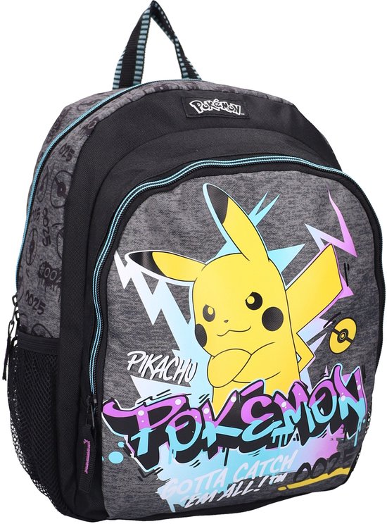 Pokémon Ready For Battle Rugzak - Zwart - Schooltas Jongen - Pikachu
