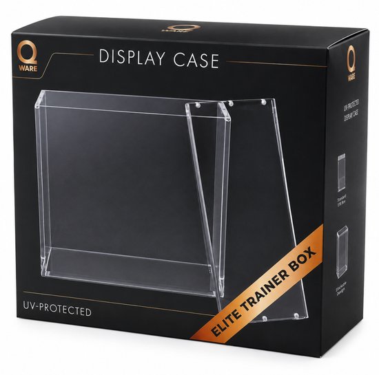 QWARE - Elite Trainer Box Acryl Case Magnetisch - Geschikt Voor Pokemon ETB - Acrylic Case - TCG Protector Display - UV Bescherming - Premium Kwaliteit