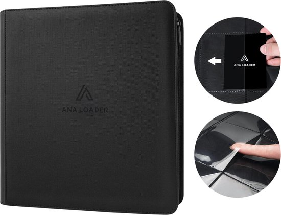 Ana Premium Verzamelmap - Map voor 720 kaarten - Verzamelmap geschikt voor Pokemon kaarten - Premium kwaliteit - 12 Pocket binder met rits sluiting -