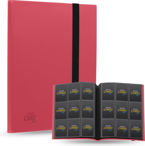 TradingCardPro® Verzamelmap Kaarten – A4 Binder - Geschikt voor Pokémon kaarten – 360 Kaarten – 20 Pagina’s – 9 Pocket – Rood