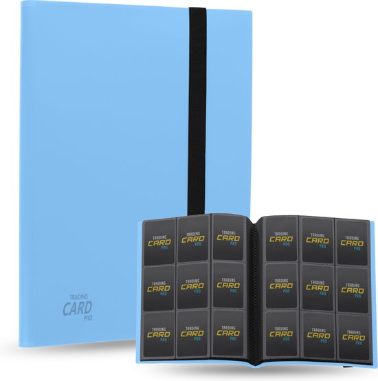 TradingCardPro® Verzamelmap Kaarten – A4 Binder - Geschikt voor Pokémon kaarten – 360 Kaarten – 20 Pagina’s – 9 Pocket – Lichtblauw