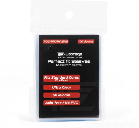 TCG-Storage 100 Perfect Fit Sleeves - Card sleeves Pokemon - Penny sleeves