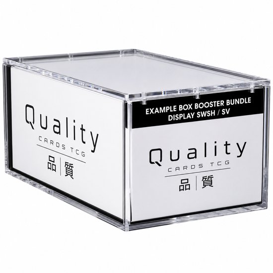 Booster Bundle Display Acrylic Case 8mm Thick Magnetic Protective for Pokemon SV & SWSH ( GEEN MEGA EVOLUTION SET)